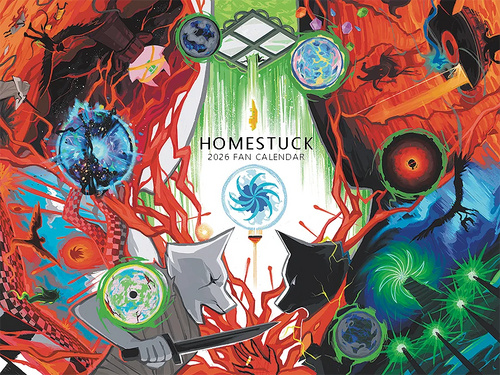 Homestuck fan calendar 2026 Acts 1-5 theme fan art community project