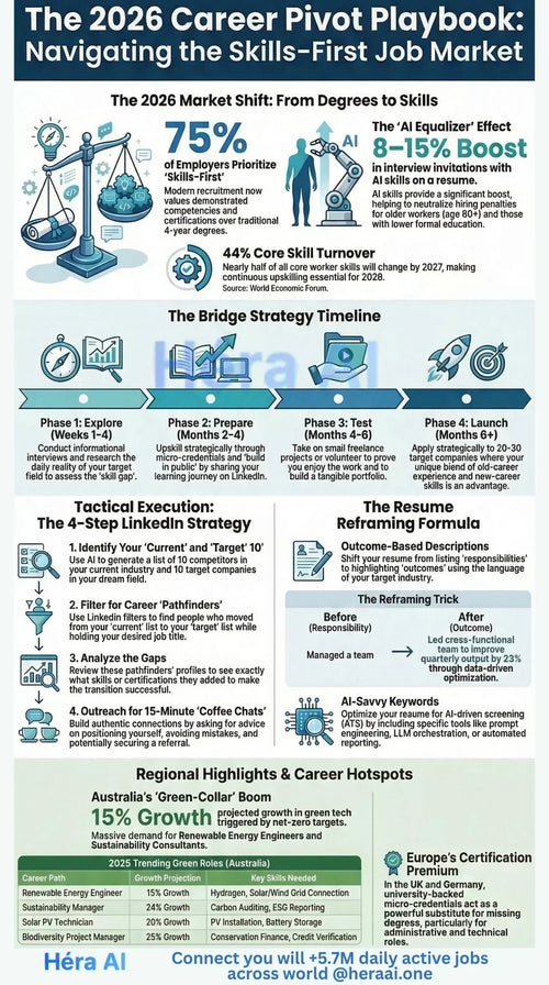 career pivot 2026 professional building skills on degree foundation future of work