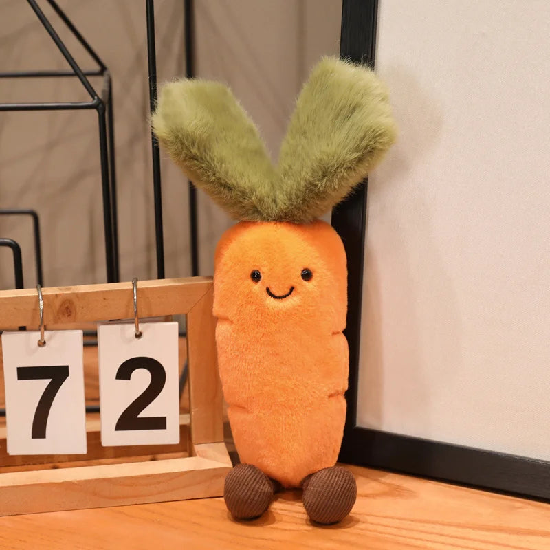 Asparagus plush toy green novelty stuffed animal unique gift