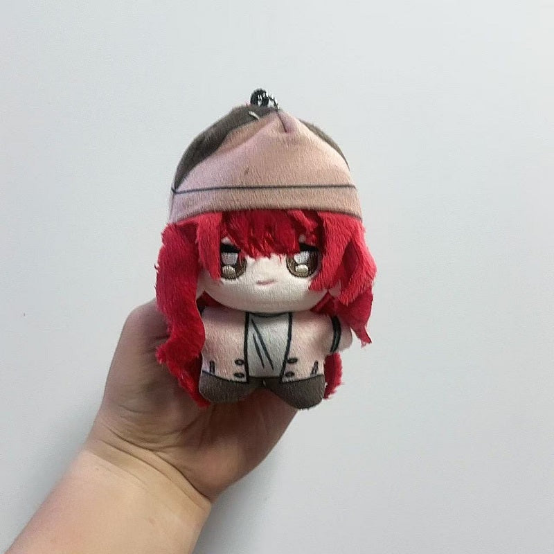 Close up of Dragon Raja chibi plush pendant 10cm handmade cotton fan art charm detail