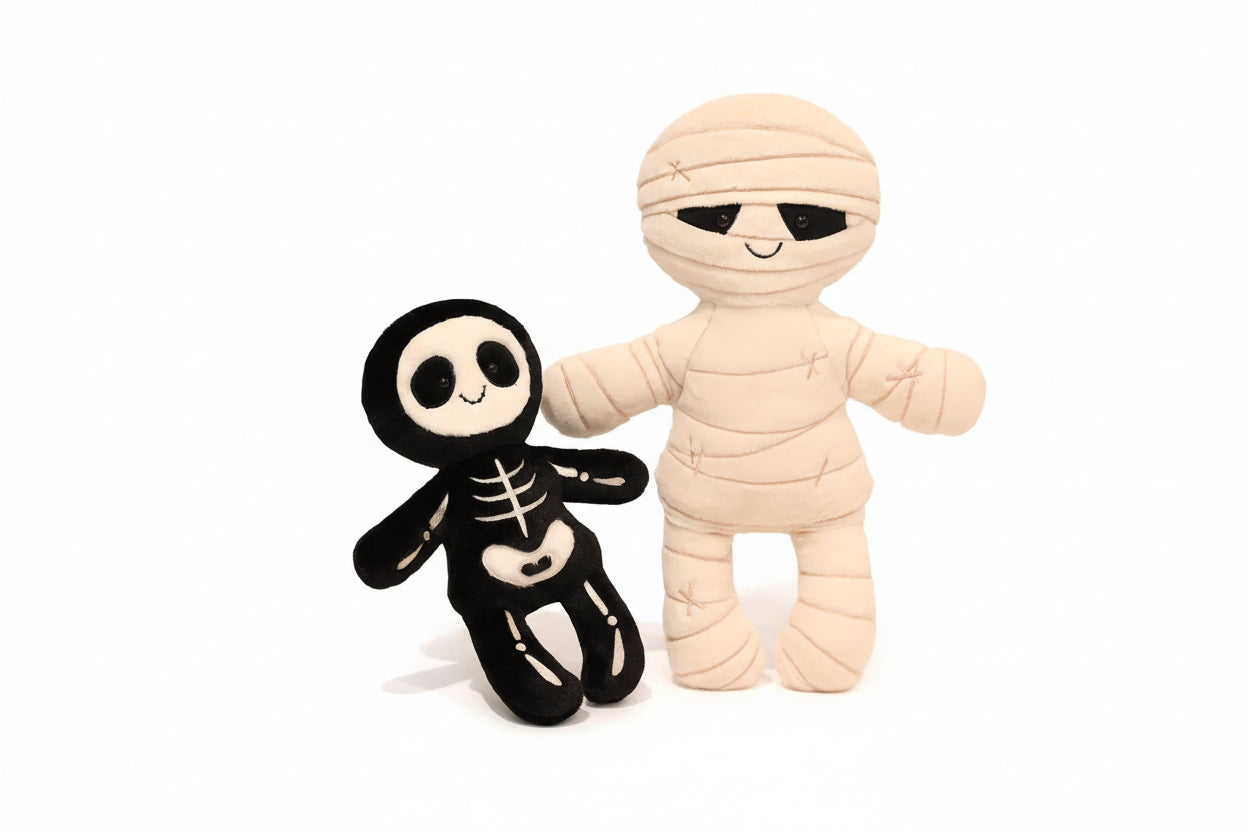 33-50cm Skeleton Mummy Plushie - Kawaii Halloween Stuffed Animal