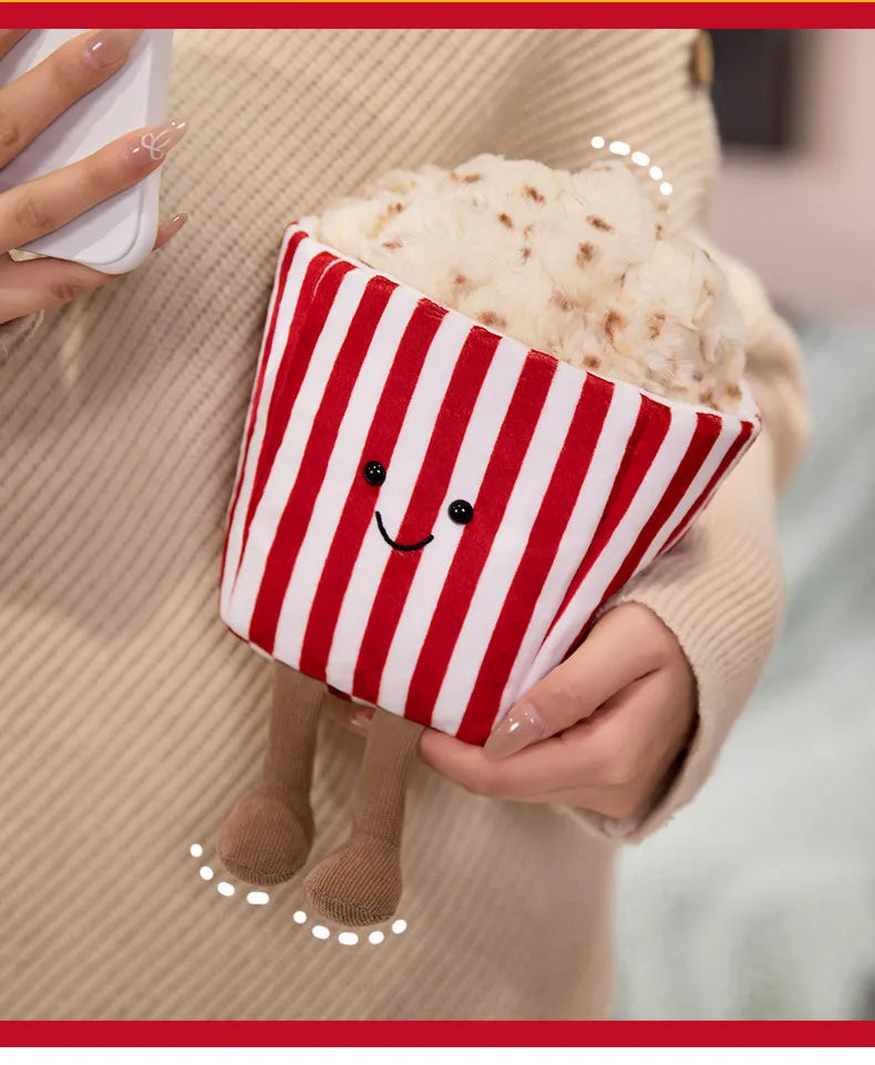 Collectible popcorn plush for kids and adults