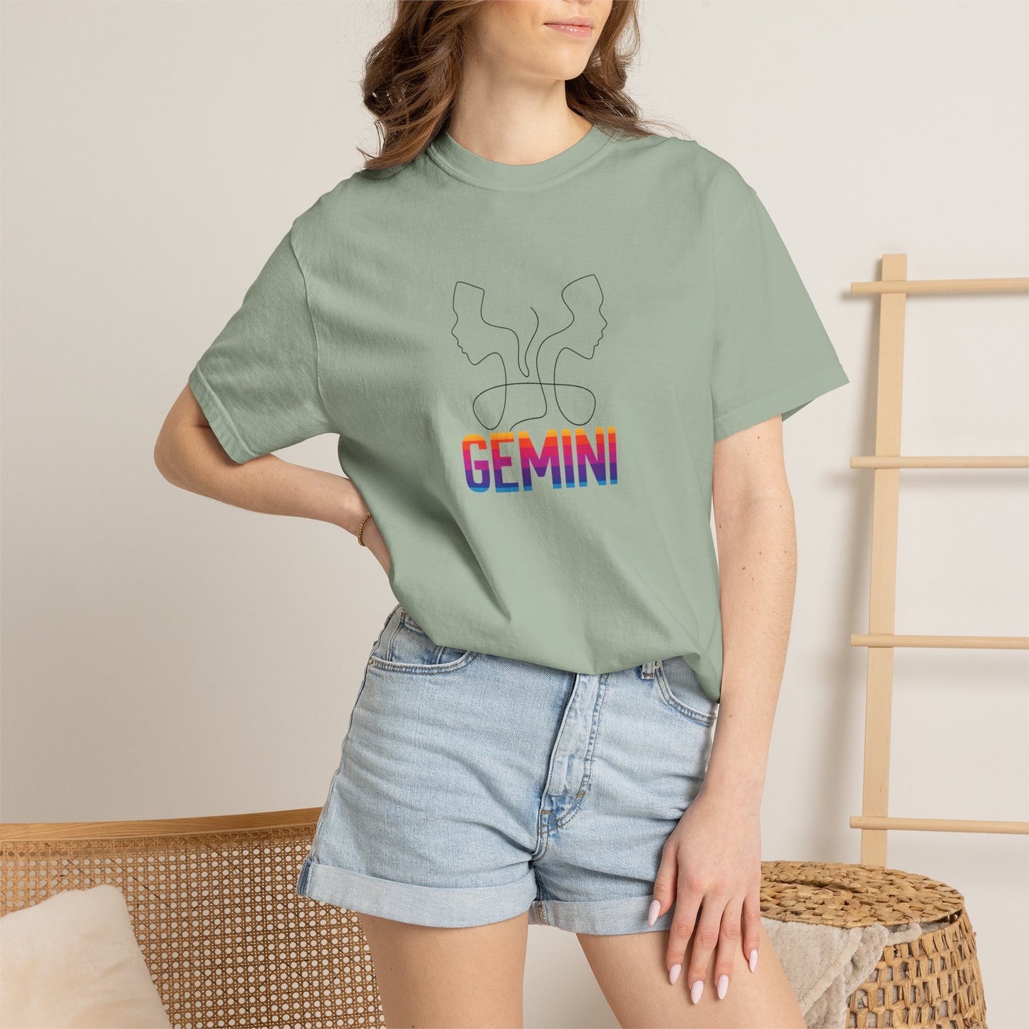 Comfort Colors 1717: durable, ring-spun cotton t-shirt with tubular fit.