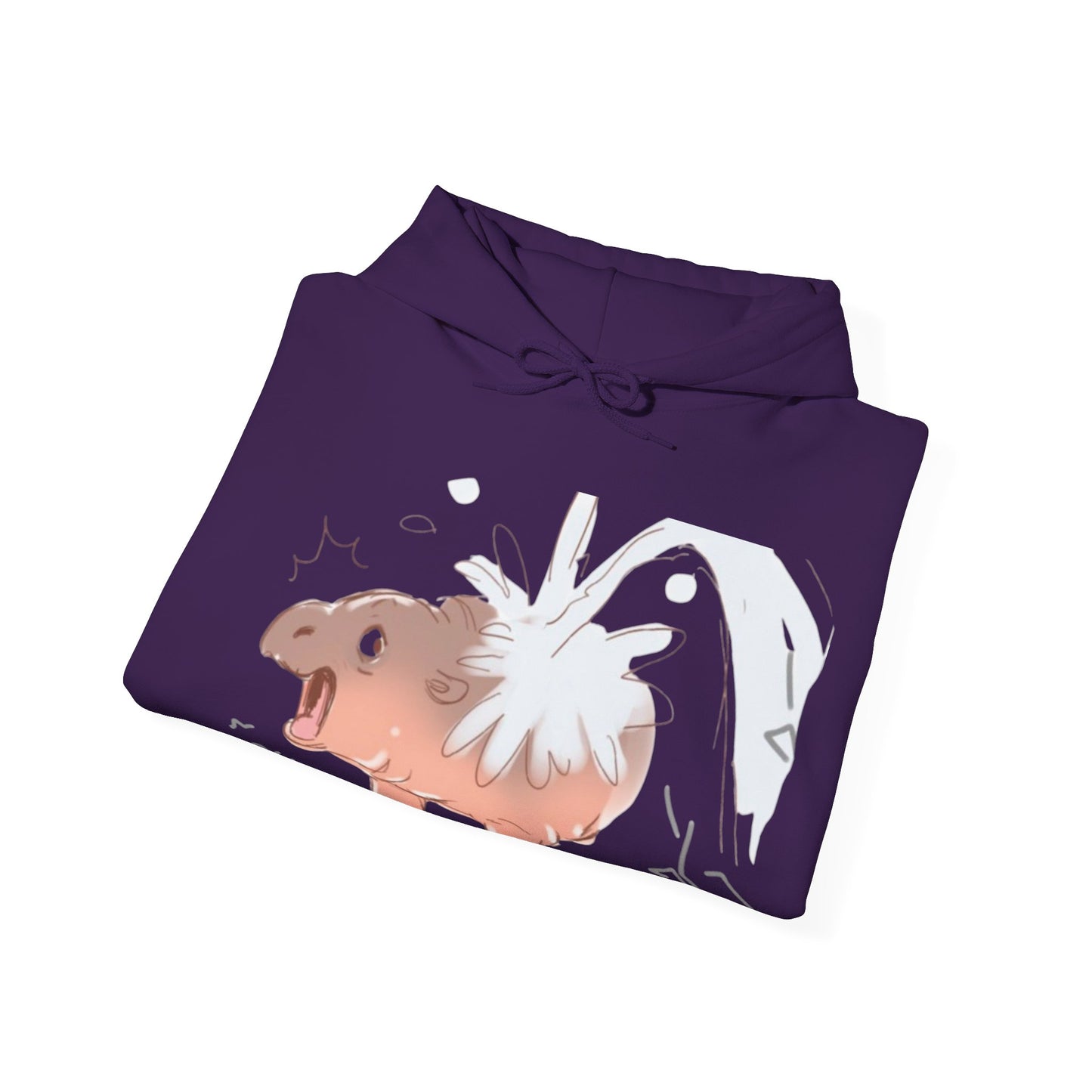 Comfortable and stylish Moo Deng baby hippo hoodie