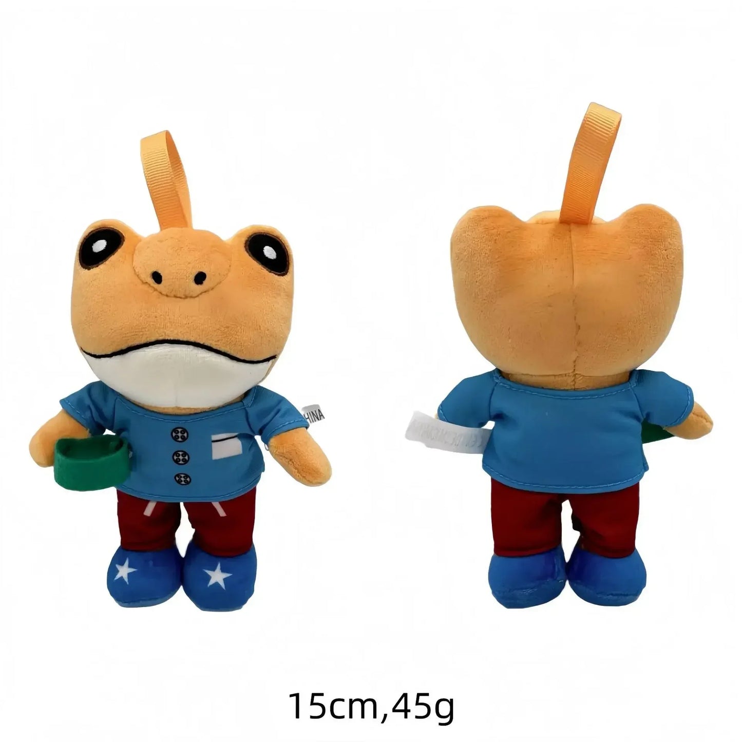 Concho frog keychain accessory with a durable PVC finish.