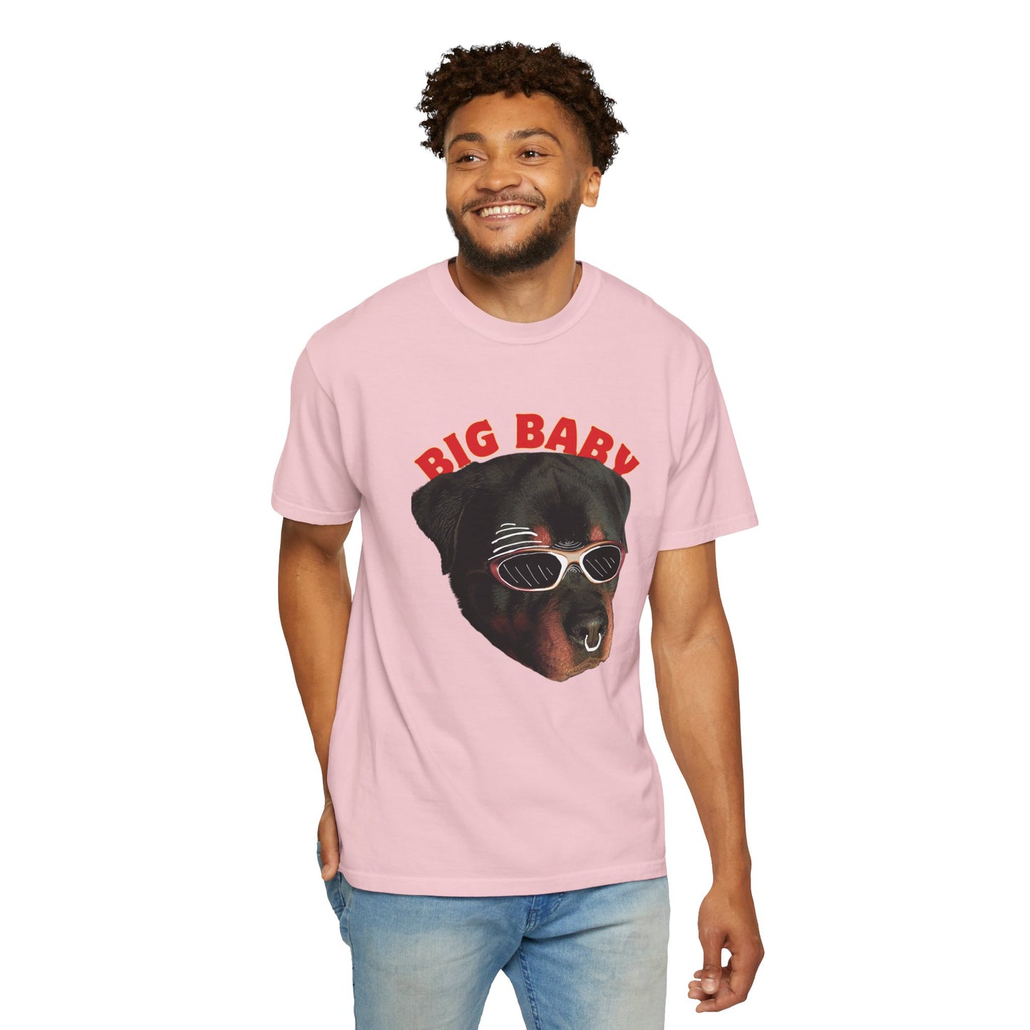 Cute Rottweiler tee funny dog breed gift flat lay with dog accessories styling