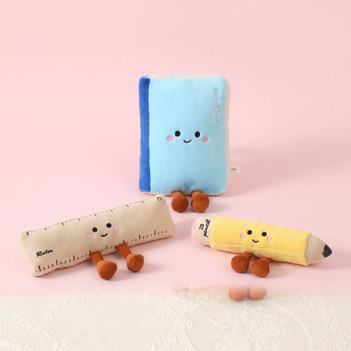Cute stationery plushie kawaii desk decor gift for students and teachers