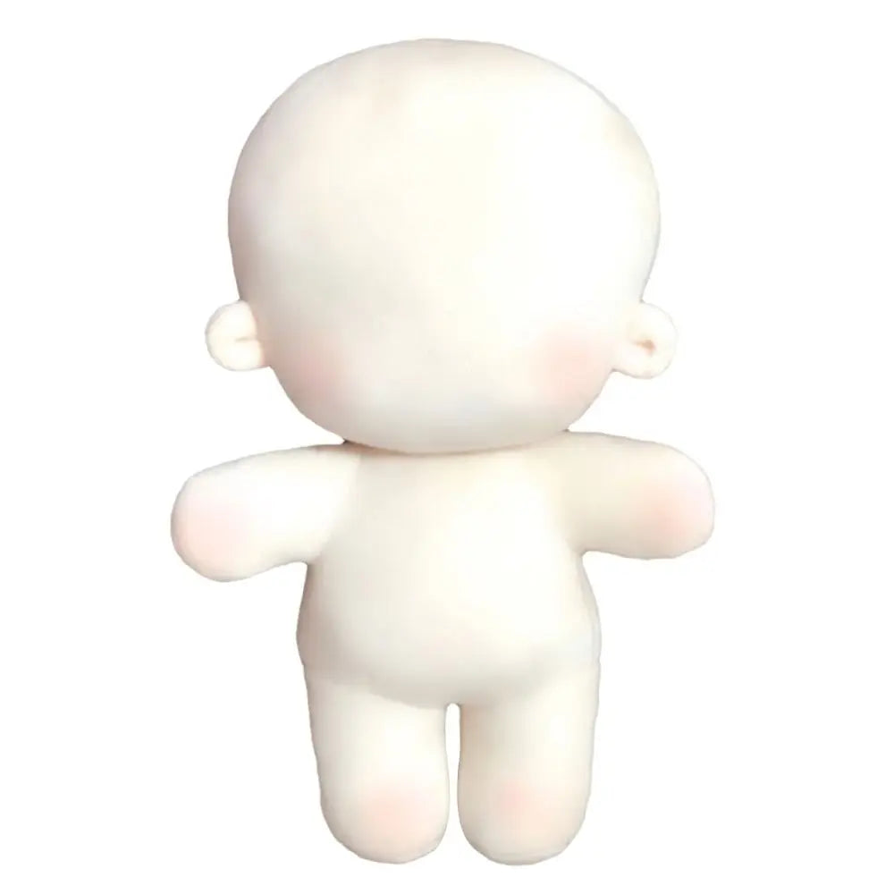 DIY plush doll with clip-on wig and felt costume accessories