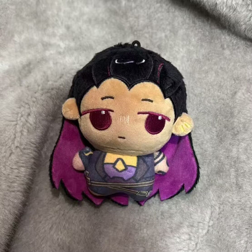 Handmade Reyna plush toy held in hand showing 10cm chibi scale soft cotton collectible