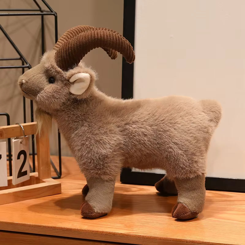Mountain animal plush bighorn sheep nature-inspired collectible toy