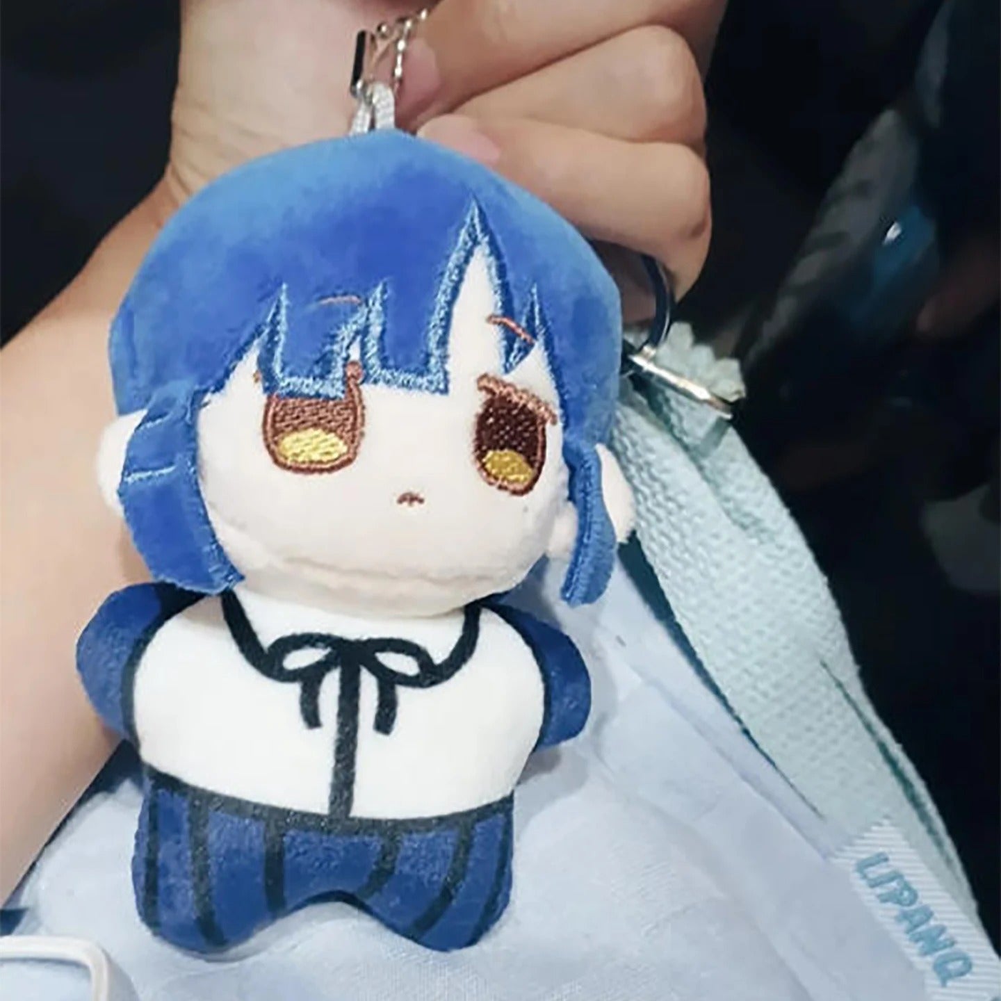 Ryo Yamada fan art plush blue hair chibi standing