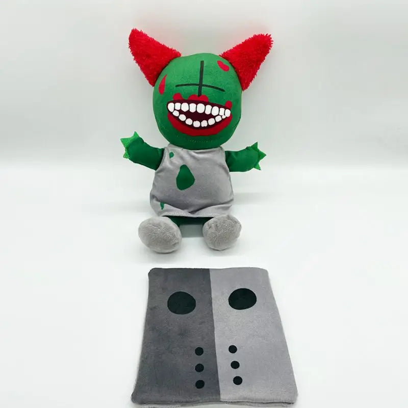 Handmade Tricky the Clown Plush - Removable Mask Clown Villain Plush Toy 22cm