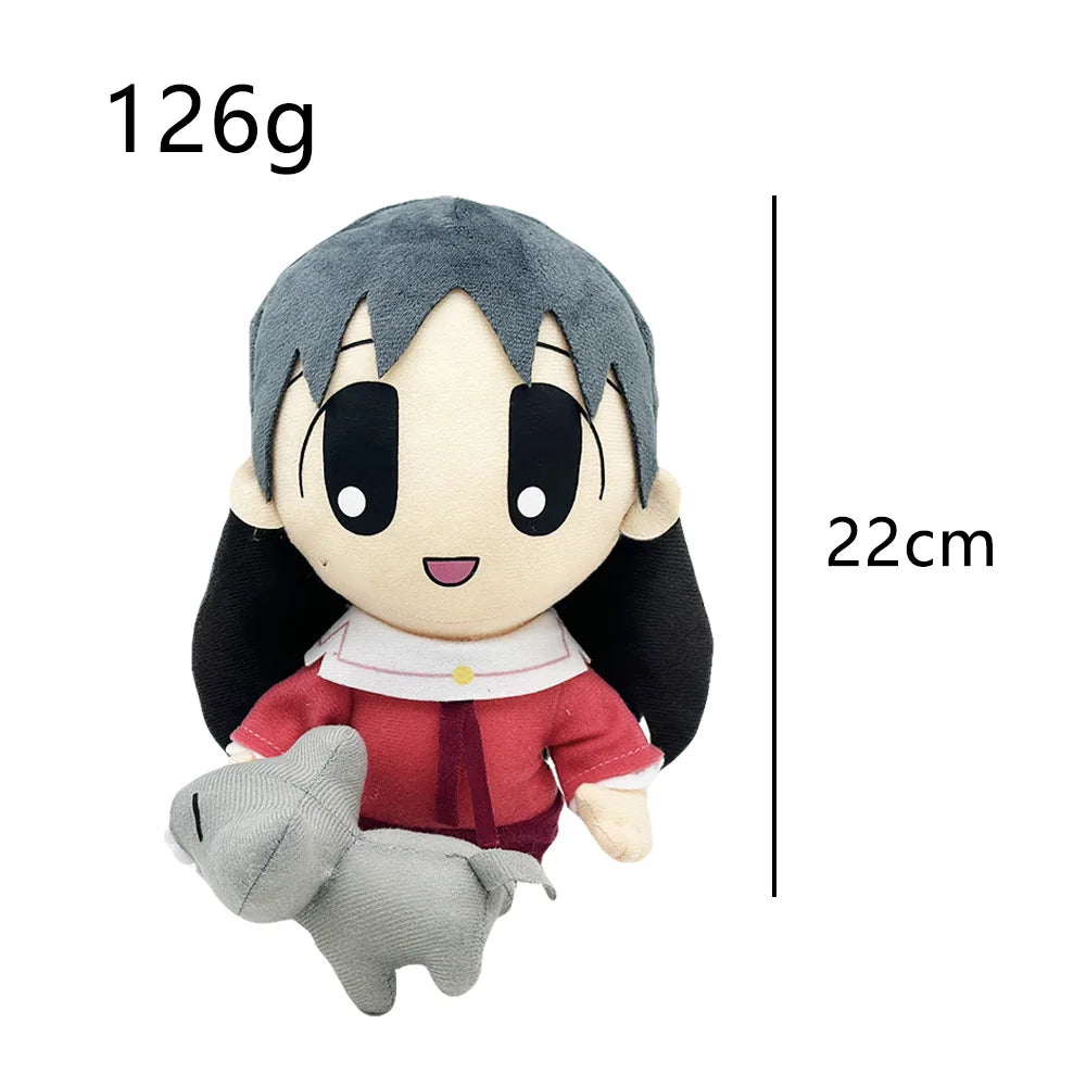 Sakaki Plush With Cat | Handmade Azumanga Daioh Kamineko Collectible Plush 22cm