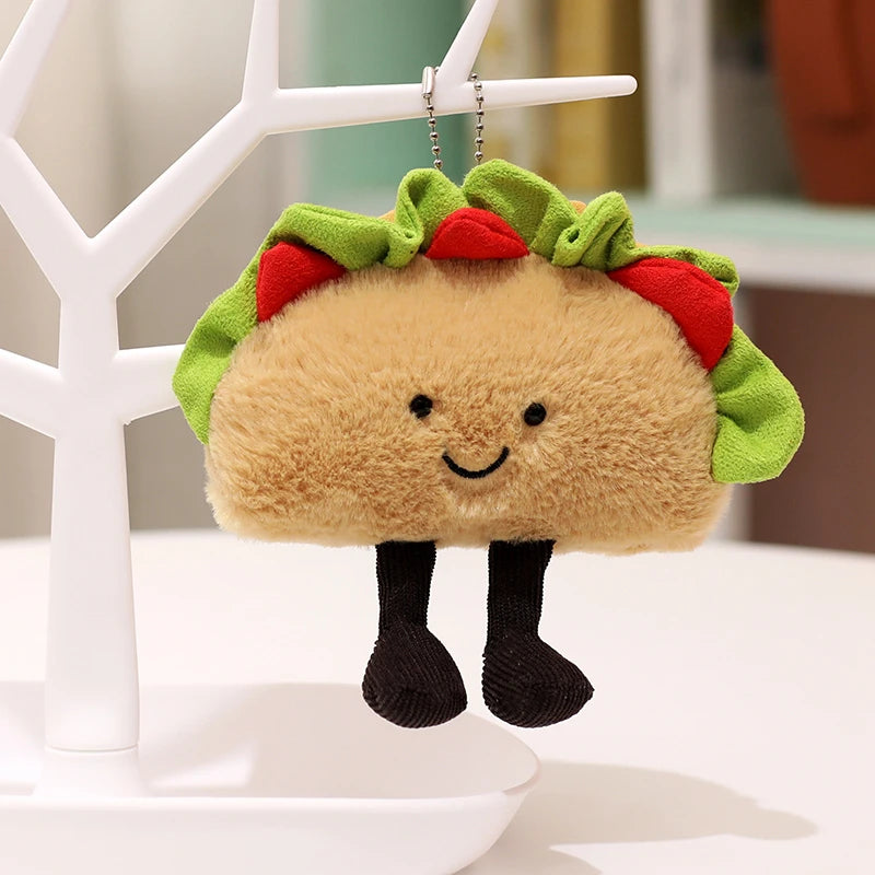 Soft taco pillow made of high-quality cotton material.