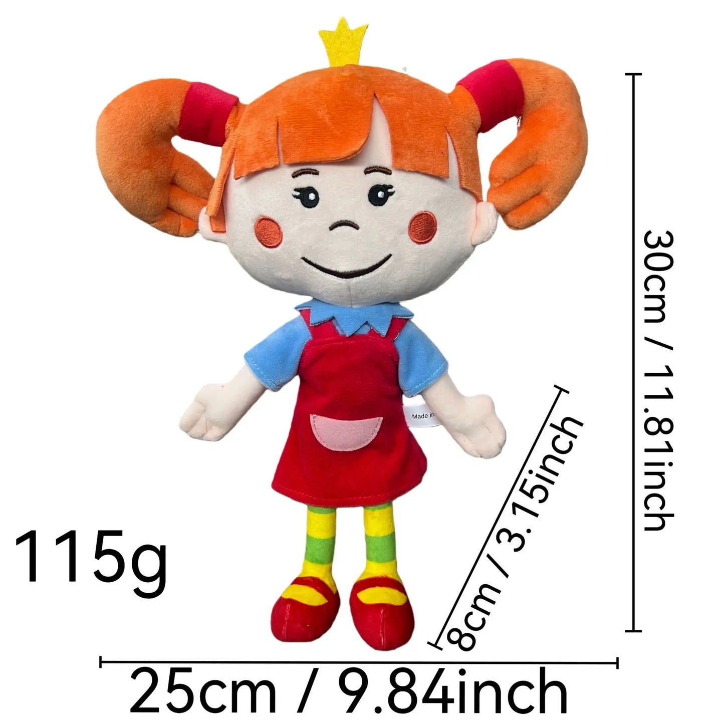 Tsarevna plush doll close-up face detail handmade craftsmanship