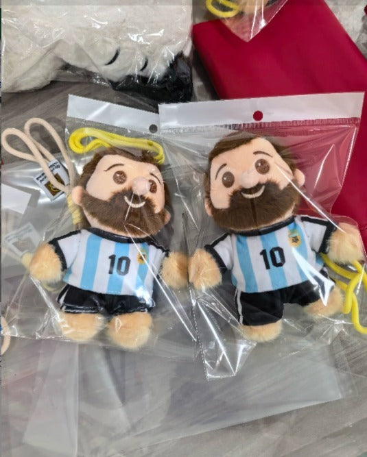 LM 10 Football Star Plush Fan-Made | The GOAT Plush | Number 10 Football Legend Collectible | 18cm