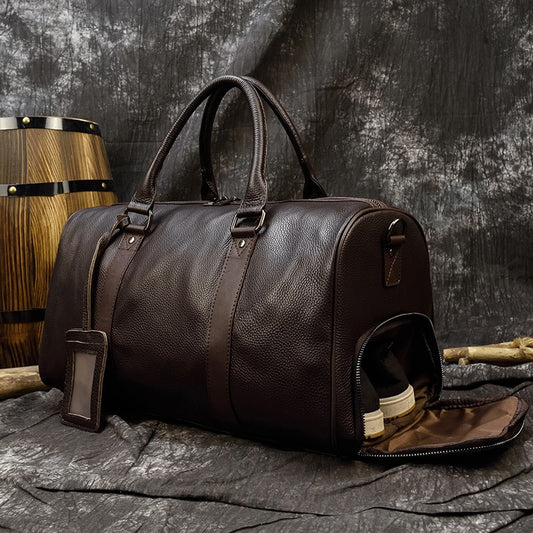 Leather Travel Bag - aprasi