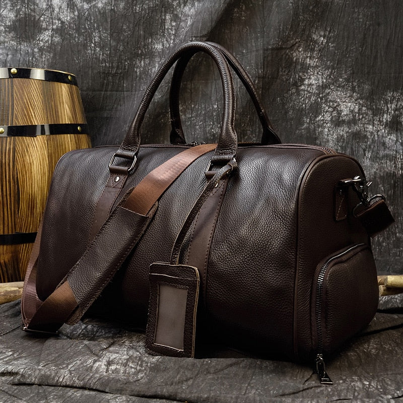 Leather Travel Bag - aprasi