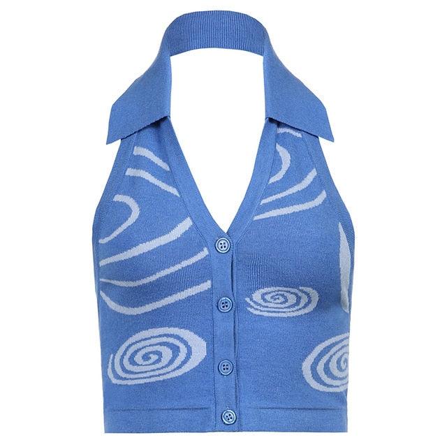 Halter Knitted Tops - aprasi