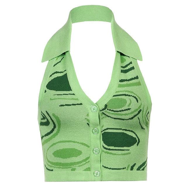 Halter Knitted Tops - aprasi