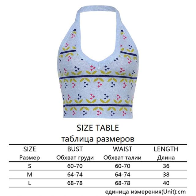 Halter Knitted Tops - aprasi