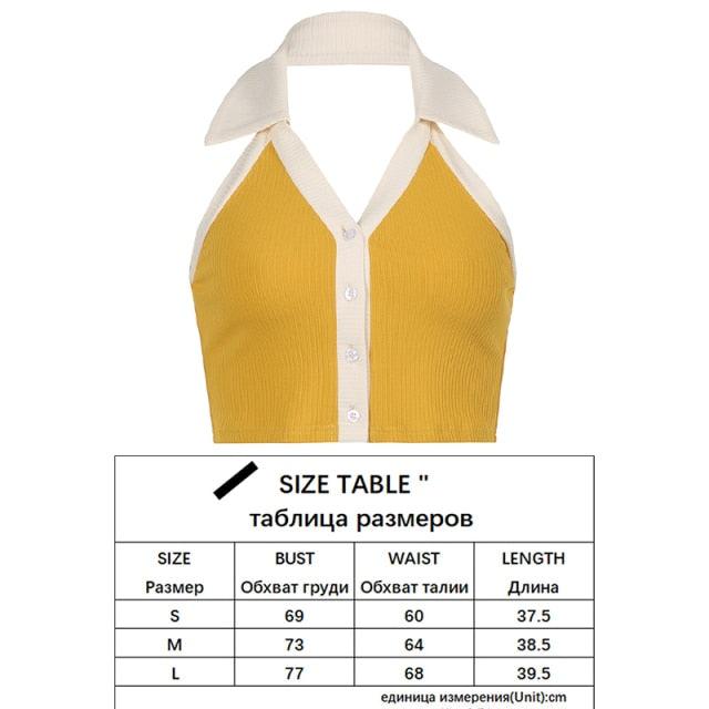 Halter Knitted Tops - aprasi