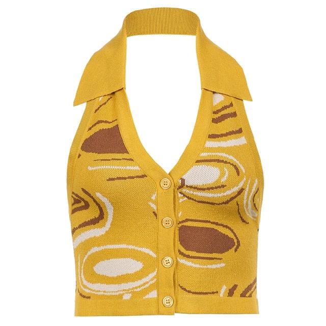 Halter Knitted Tops - aprasi