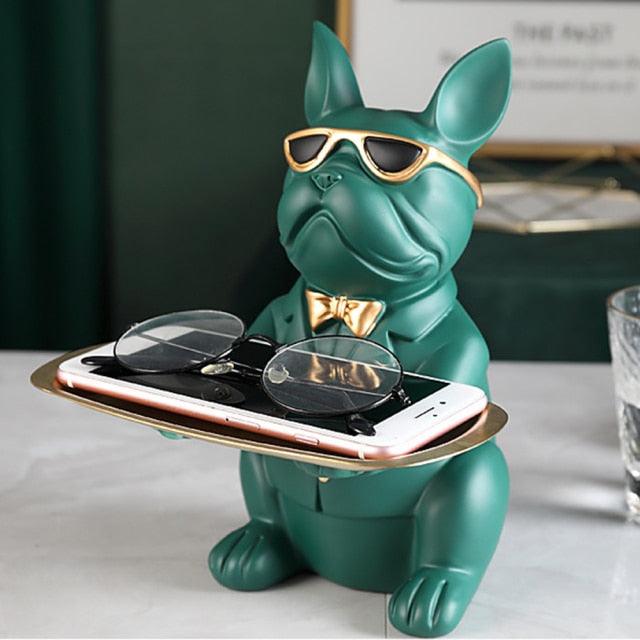 Bulldog Table Decoration & Coin Bank - aprasi
