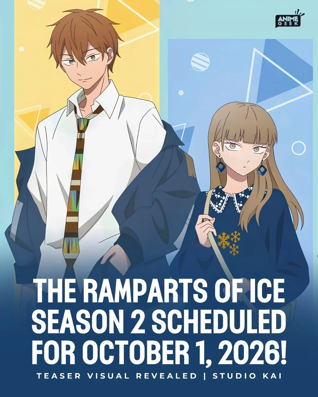 Season 2 of The Ramparts of Ice drops October 1, 2026. Here's how Koyuki, Minato, Miki, and Yota's dynamics shift based on the completed manga source material.