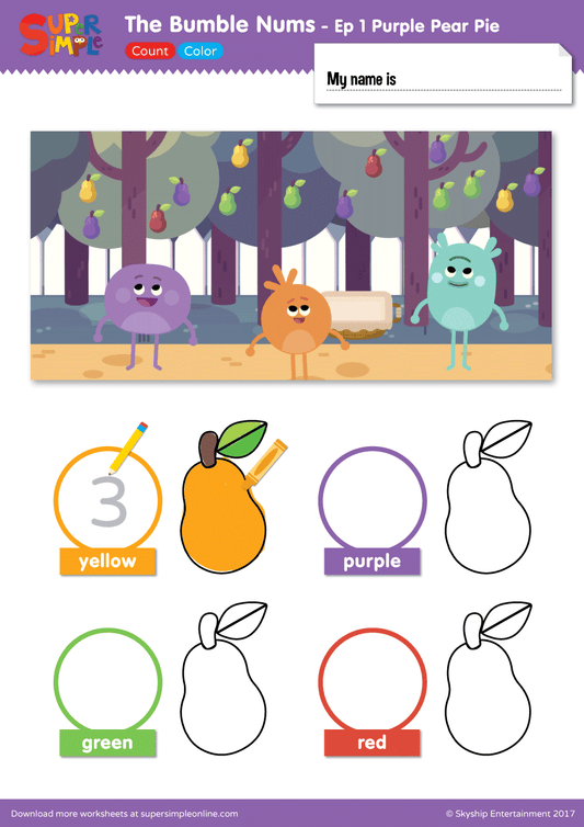 toddlers sensory play learning inspired by Bumble Nums show
