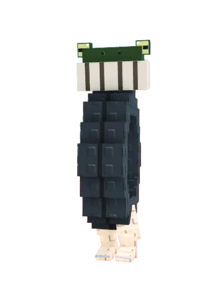 Green bullfrog close-up wide vacant eyes representing Boneca Ambalabu brainrot meme character