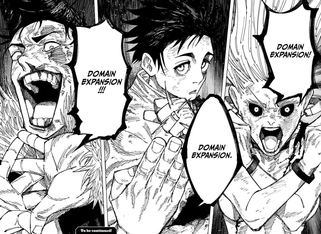 Yuta Okkotsu activating Authentic Mutual Love domain expansion in JJK Season 3 Episode 12 Sendai Colony finale