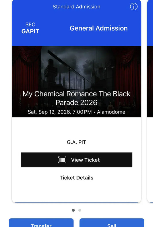 MCR Black Parade 2026 stadium tour crowd ticket prices dynamic pricing debate