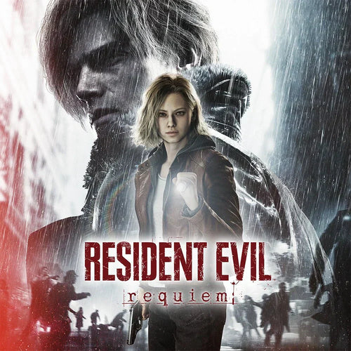 Resident Evil Requiem official key art Grace Ashcroft Leon Kennedy 2026 Capcom