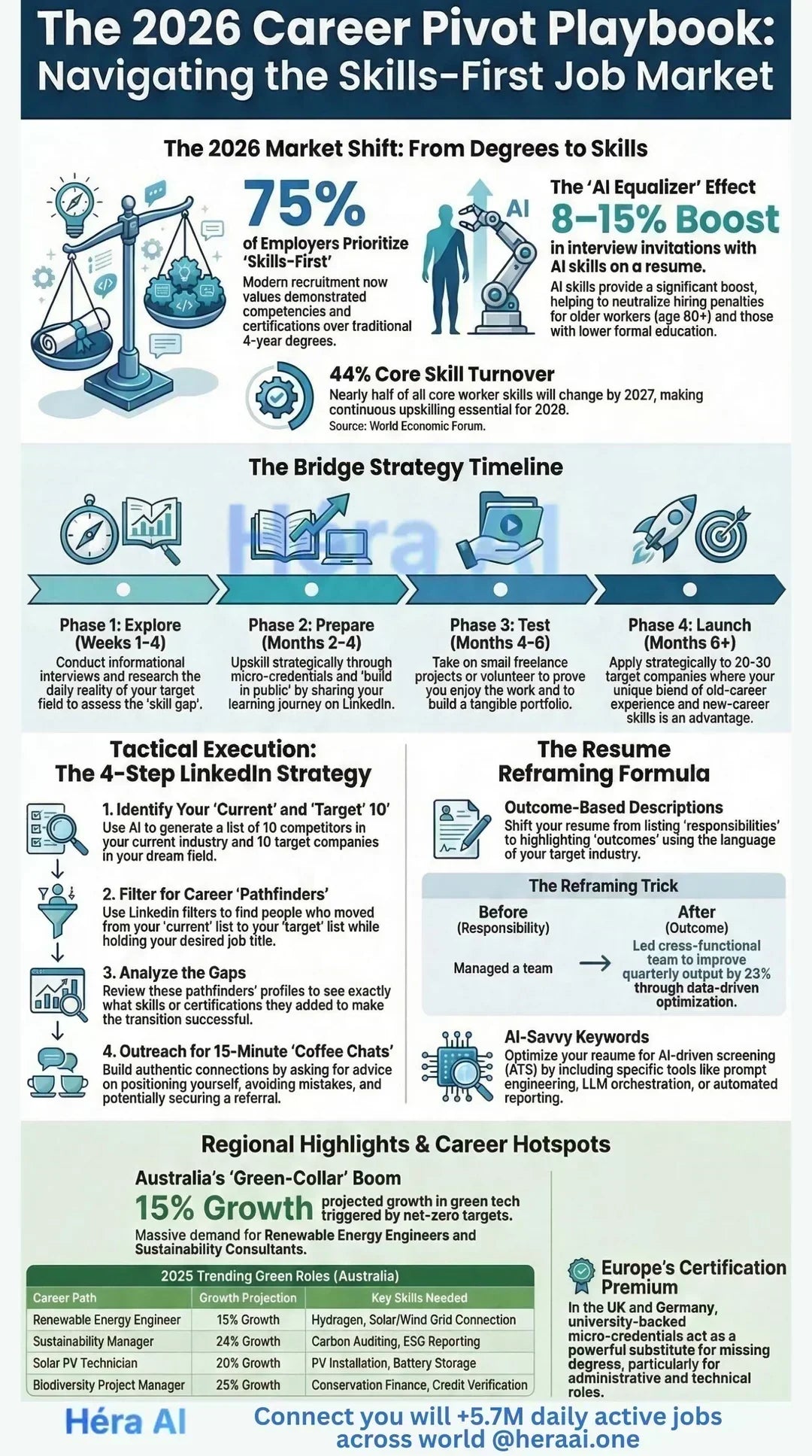 career pivot 2026 professional building skills on degree foundation future of work