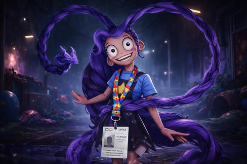 Creepy ball-joint doll representing Lily Lovebraids from Poppy Playtime Chapter 5 Broken Things