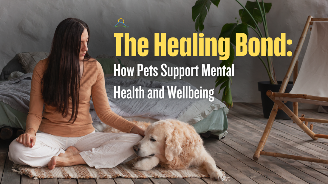 person hugging dog for emotional support and mental health comfort on National Pet Day