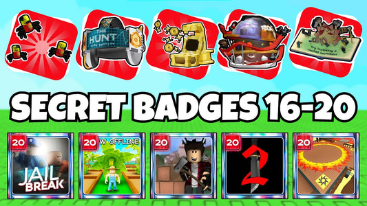 How to get secret badges 16-20 in The Hunt Roblox 20 — the Shaletski boss fight, MM2's 2014 items, Jailbreak's bombs, and Grow a Garden's puzzles.