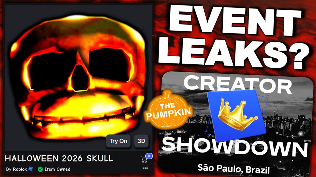 Roblox's teaser confirms a Halloween 2026 event is coming. Here's what's official vs. leaked — The Pumpkin, the Riddling Skull, and Orange.