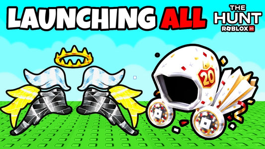 How to get all 3 free Wings in The Hunt Roblox 20 — Video Star, Developer, and Admin Wings. Full guide to launcher servers and queue skipping.