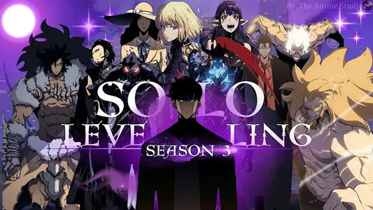 Dark fantasy dungeon gate glowing blue Solo Leveling Season 3 confirmed 2027 release