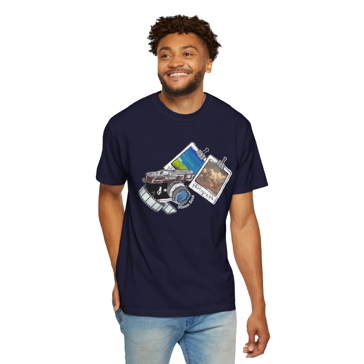 Vintage Camera & Polaroids T-Shirt — Photography Lover Graphic Tee