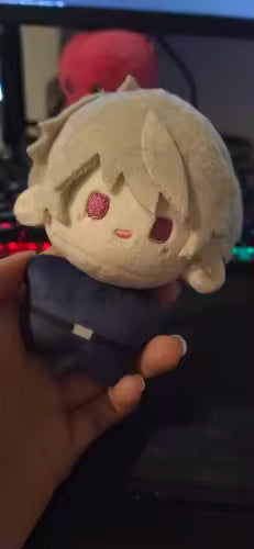 10cm Gilbert plushie size reference next to everyday object for scale