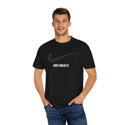 Just Hold It - Trendy Stock Market Tee