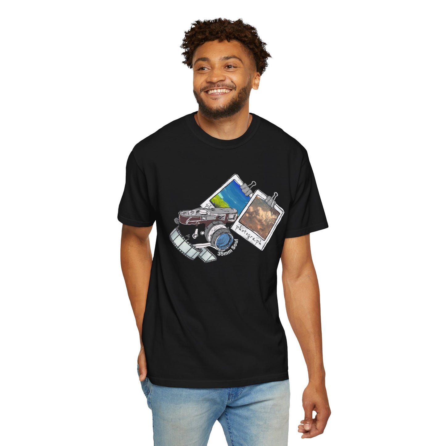 Vintage Camera & Polaroids T-Shirt — Photography Lover Graphic Tee