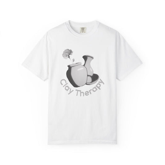 Clay Therapy Unisex Tee — Pottery Lover Shirt | Ceramic Artist Gift | Comfort Colors Garment Dyed Tee