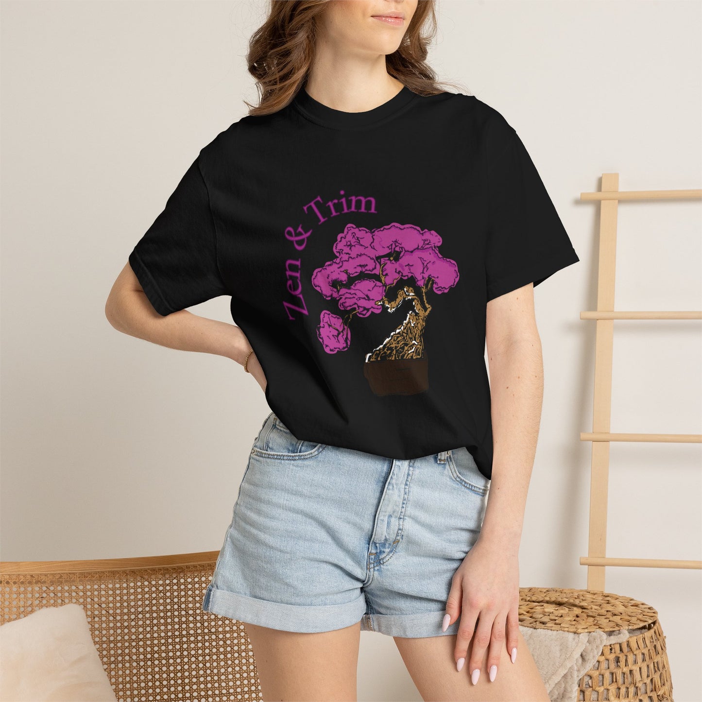 Zen & Trim Bonsai T-Shirt — Relaxed Tree Care Graphic Tee