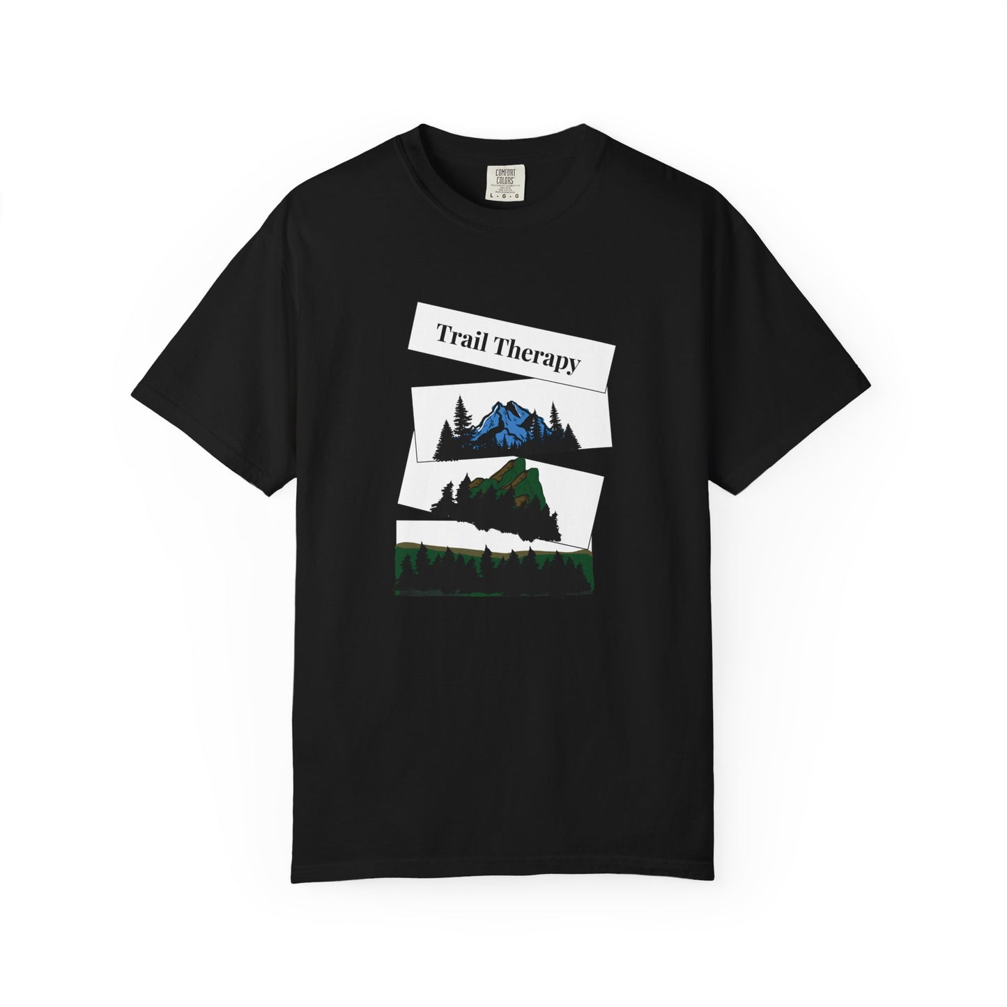 Mountain Landscape Trail T-Shirt | Trail Running Lifestyle | Outdoor Adventure Graphic Tee
