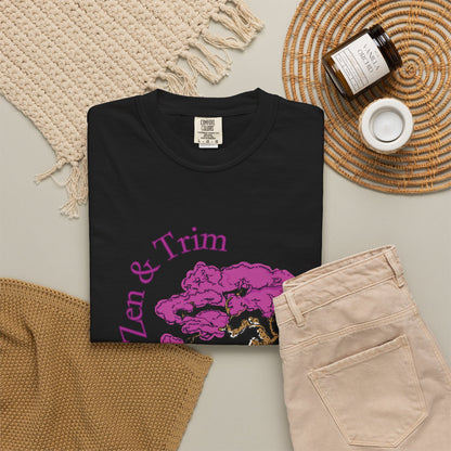 Zen & Trim Bonsai T-Shirt — Relaxed Tree Care Graphic Tee