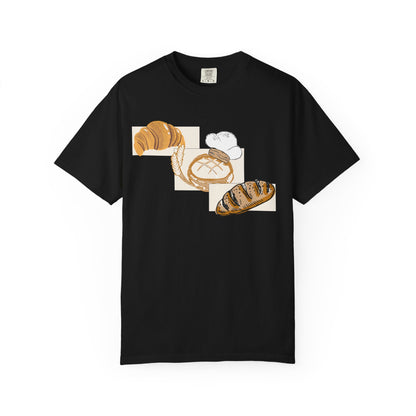 Bakery Graphic T-Shirt | Sourdough & Croissant Design | Bread Enthusiast Tee